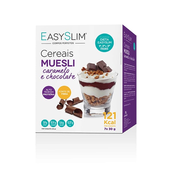 Easyslim Muesli Cereais Caramelo Chocolate 30g 7 saquetas easyslim-muesli-cereais-caramelo-chocolate-30g-7-saquetas-3klkp.webp