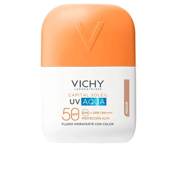 <mark>Vichy</mark> Capital <mark>Soleil</mark> UV-Aqua Fluído Hidratante Cor Médio SPF 50+ 50mL