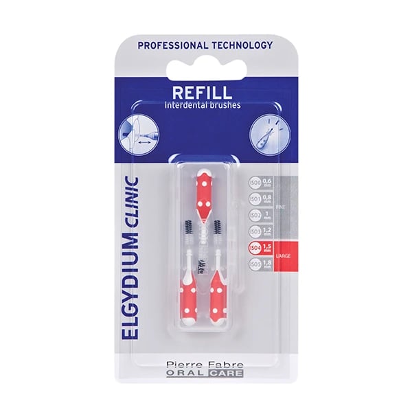Elgydium Clinic Escovilhão Recargas Vermelho 3 unidades