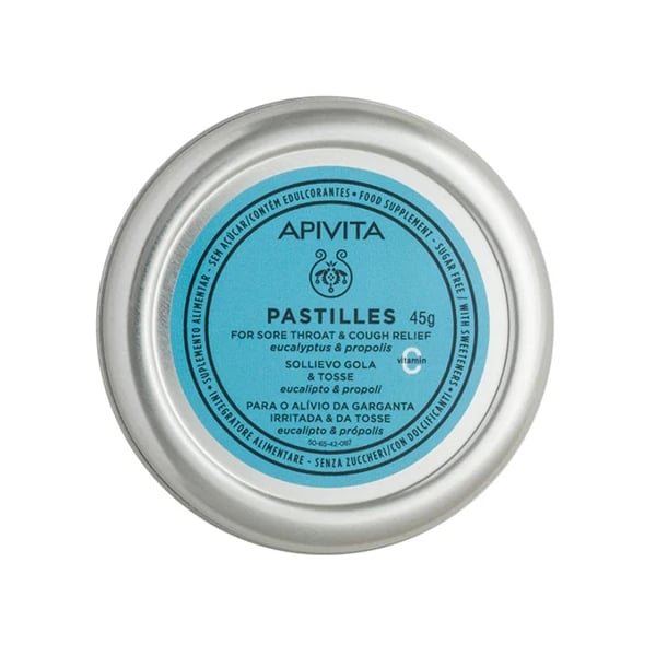 Apivita Pastilhas Eucalipto e Própolis Alívio da Garganta Irritada e Tosse 45g
