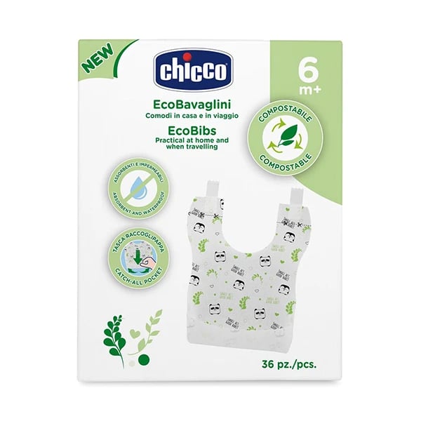 Chicco Babete Compostável +6M 36 unidades