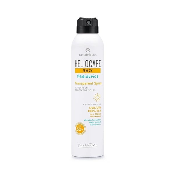 <mark>Heliocare</mark> 360 Pedatrics Transparente Spray Spf50+ 200mL