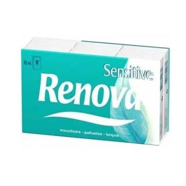 Renova Sensitive Lenço Branco x 6