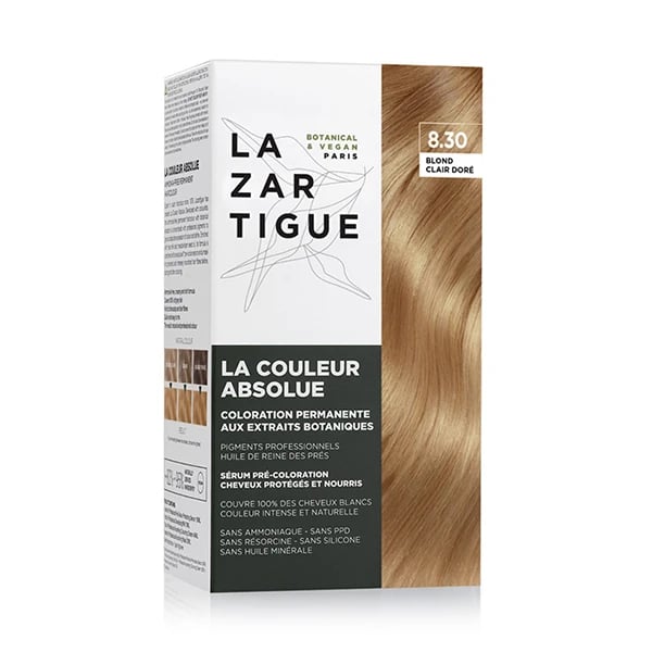 Lazartigue Coloração Permanente 8.30 Louro Claro Dourado