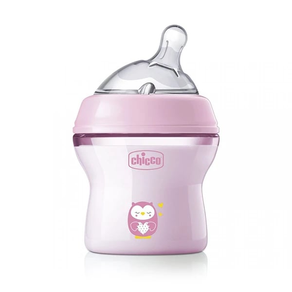 Chicco Biberão Natural Feeling 150mL Rosa 0m+