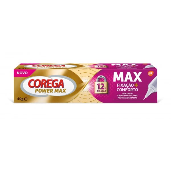 Corega Power Max Fixação + Conforto 40g