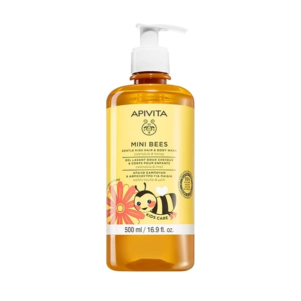 Apivita Gel Lavante Cabelo e Corpo Infantil Calêndula e Mel 500mL