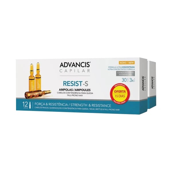 Advancis Capilar Resist-S Ampolas Pack 2 Unidades com Oferta de 15 Dias