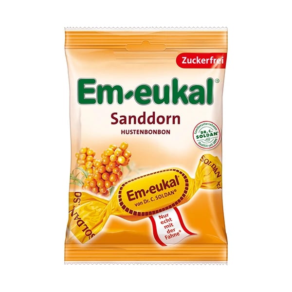 Em-Eukal Espinheiro Marítimo s/Açúcar Rebuçados Tosse 75g