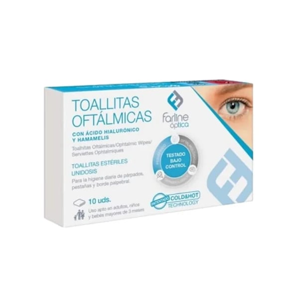 Farline Toalhita Oftálmica Esteril 10 unidades