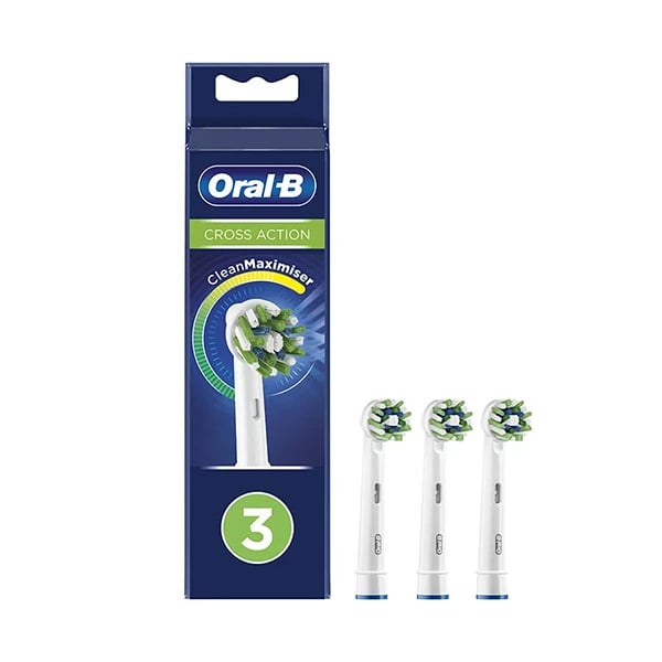Oral-B Recarga Escova Elétrica Cross Action 3 unidades