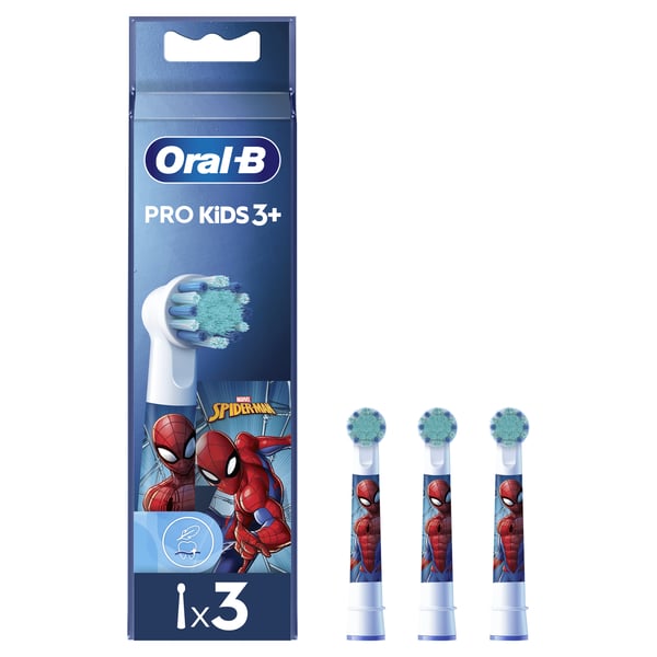 Oral B Recarga Escova Elétrica Kids 3+ Spider-Man 4 Unidades