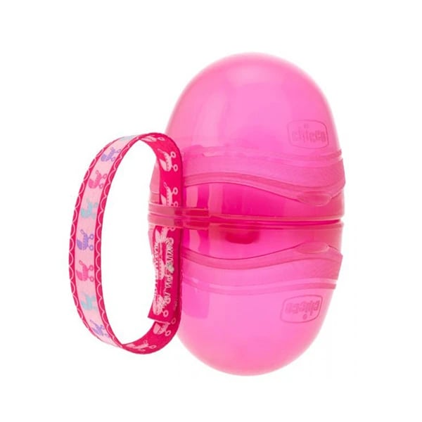 Chicco Porta Chupetas Duplo Rosa