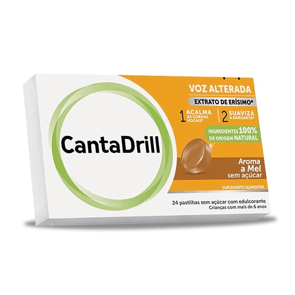 CantaDrill sem açucar 24 Pastilhas Rouquidao