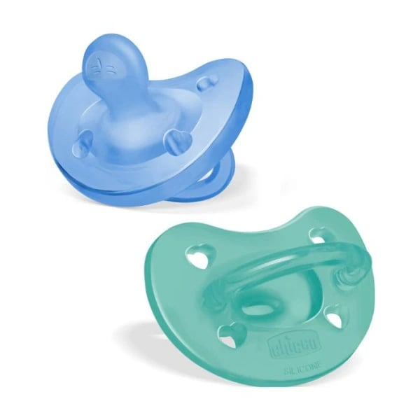 Chicco Chupeta Physio Soft Azul 6-16M 2 Unidades