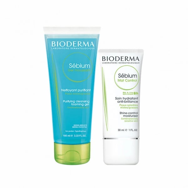 Bioderma Sebium Mat Control 30mL + Oferta Sebium Gel Moussant 100mL