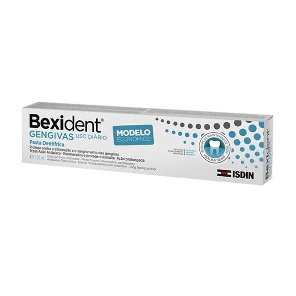 Bexident Gengivas Pasta Dentes Triclosan 125mL Modelo Económico
