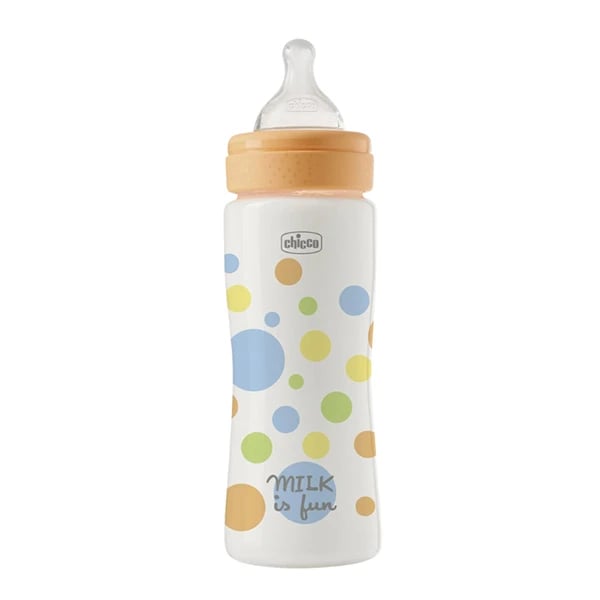 Chicco Biberão Perfect Easy Laranja 4M+ 330mL