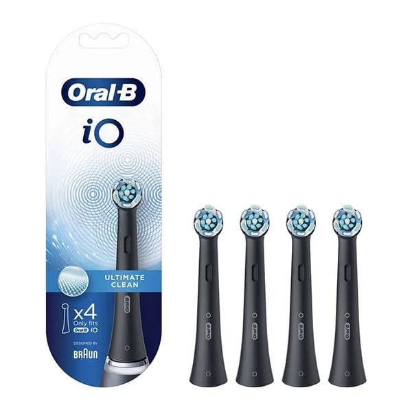 Oral B Recarga Escova Elétrica iO Ultimate Clean Preta 4 Unidades