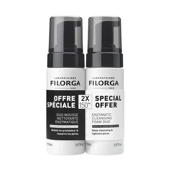 Filorga Skin Prep Mousse Limpeza Enzimática Duo 2×150 mL