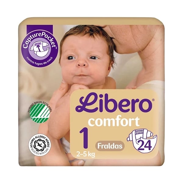 Libero Comfort 1 Open 2-5Kg x24