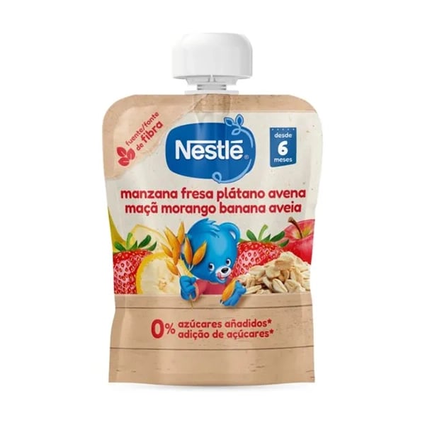 Nestle Pacotinho Maçã/Morango/Banana/Aveia 90g 6M+