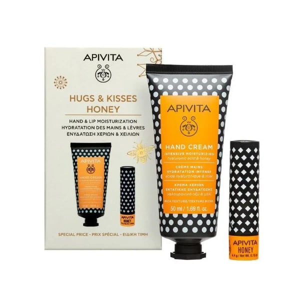 Apivita Creme Mãos Mel 50mL + Stick Labial Mel 4,4g