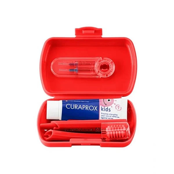 Curaprox Kids Kit Viagem Vermelho