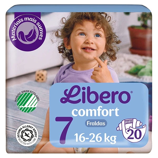 Libero Comfort T7 Fralda 16-26Kg 20 Unidades
