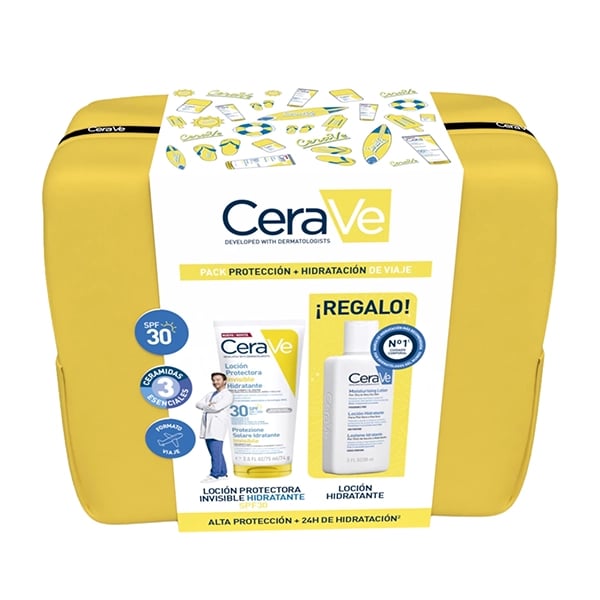 CeraVe Solar Kit Viagem Loção Protetora Spf30 75mL com Oferta de Loção Hidratante 88mL