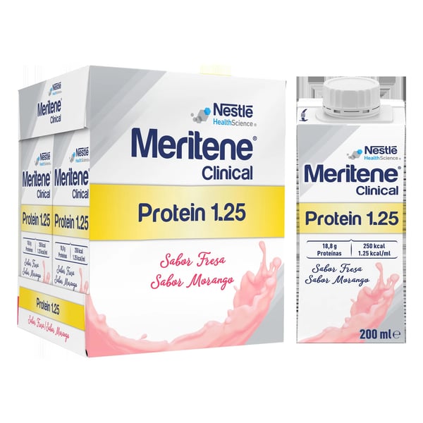 Meritene Clinical Protein 1.25 Morango 4 x 200mL
