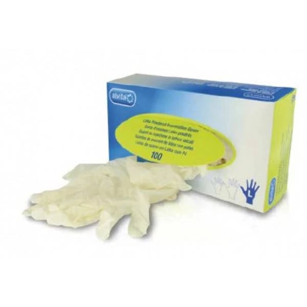 Alvita Luvas Latex C/Po L X100 x