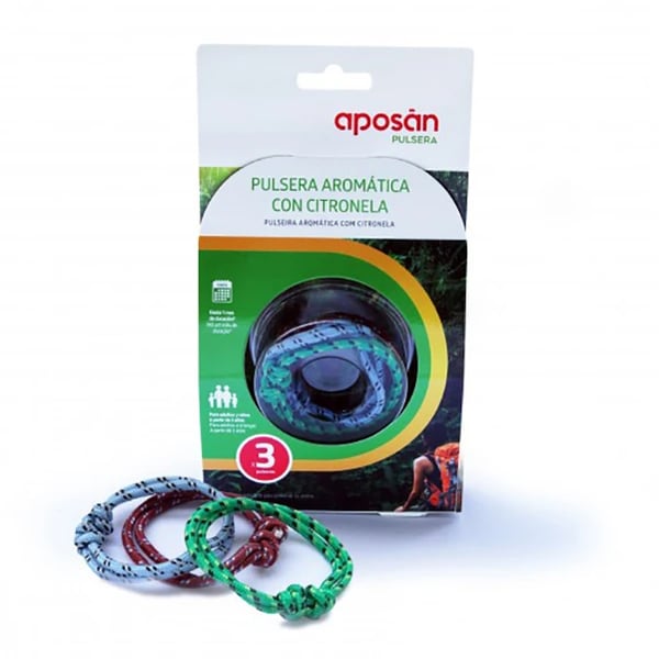 Aposan Pulseira Citronella Nó Marinho Rosa/Turquesa/Roxa X3