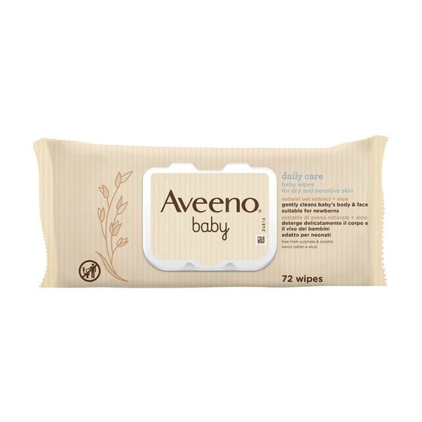 Aveeno Baby Toalhitas Limpeza 72 Unidades