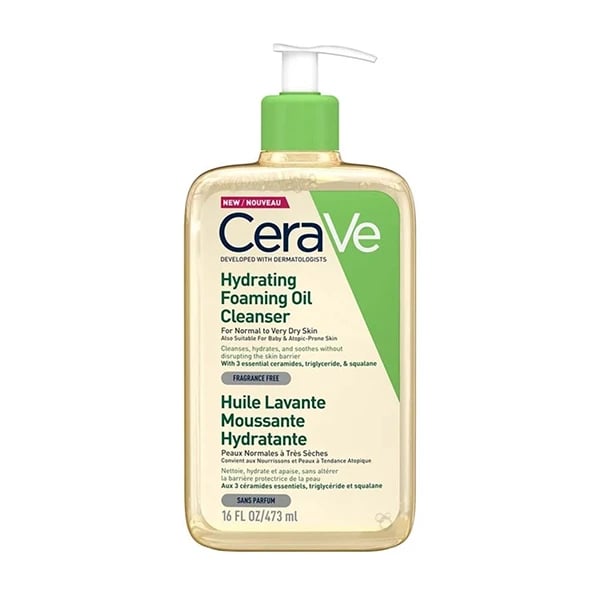 Cerave Hydrating Óleo-Espuma de Limpeza Hidratante 473mL