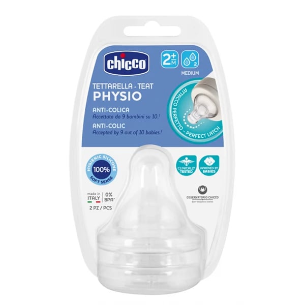 Chicco Tetina Perfect5 Silicone 2m+ Regulavel 2 unidades