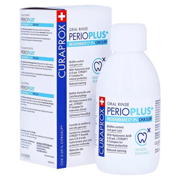 Curaprox PerioPlus Regenerate Colutório 200mL
