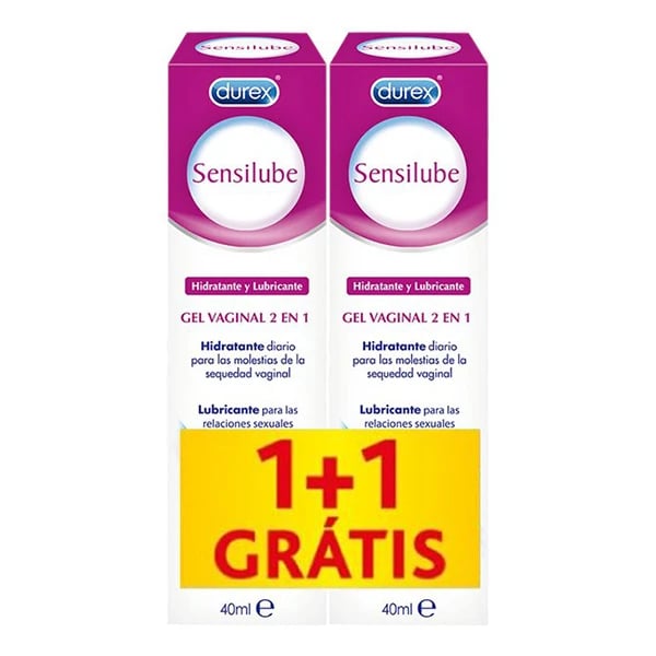 Durex Sensilube Duo Fluido Lubrificante Vaginal 2 x 40 ml com Oferta de 2ª Embalagem