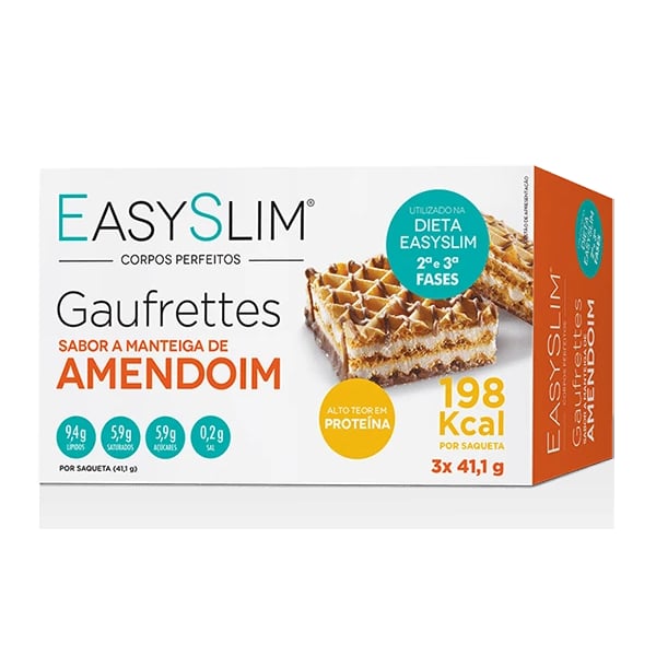 Easyslim Gaufrett Manteiga Amendoim 41,1g 3 unidades