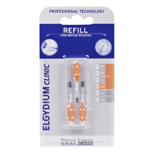Elgydium Clinic Escovilhão Recarga Laranja x3