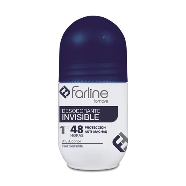Farline Homem Deo Roll On Invisivel 50mL