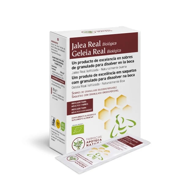 Apoteca Natura Geleia Real Biologica 14 Saquetas