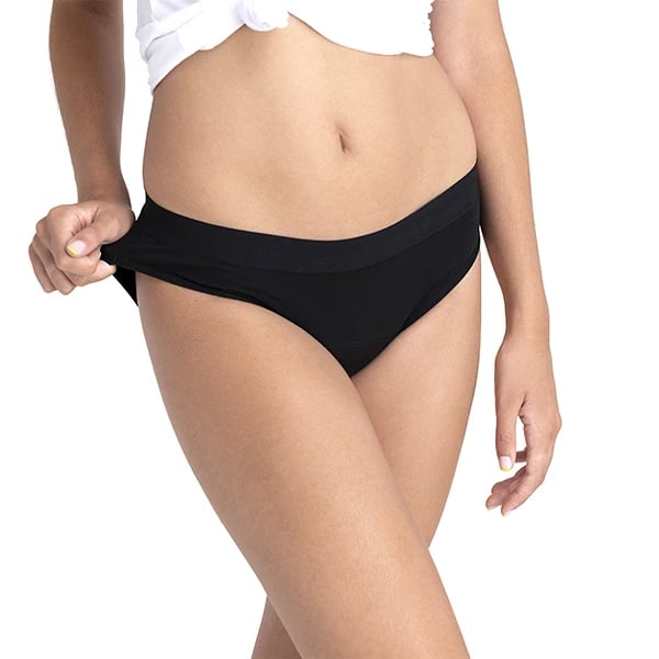 Platanomelón Cuecas Menstruais Kiwitas Classic Sporty Preto Tamanho M
