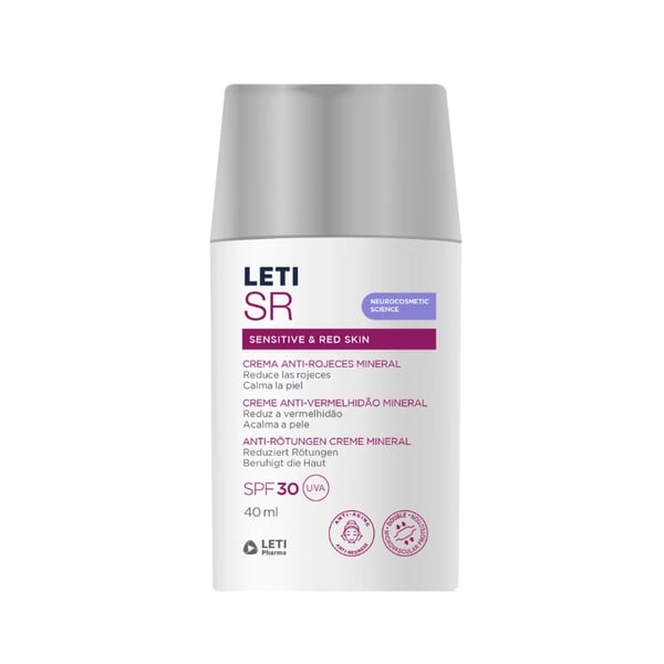 Leti SR Creme Anti-Vermelhidão Mineral Spf30 40mL