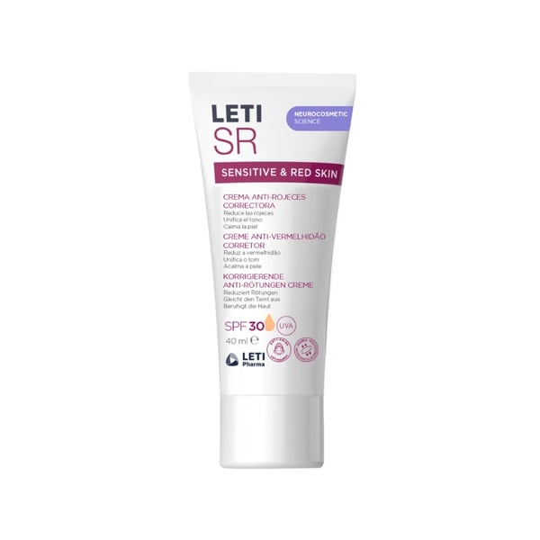 Leti SR Creme Anti-Vermelhidão Corretor Spf30 40mL
