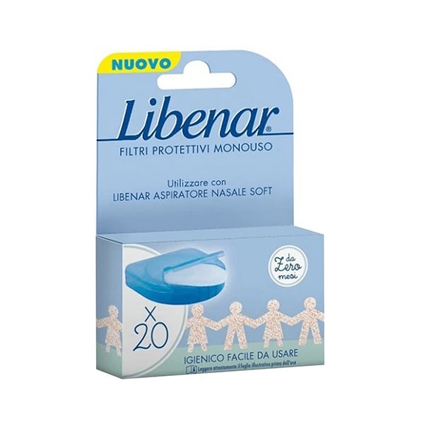 Libenar Baby Recargas Aspirador Nasal Filtros Descartáveis 20 unidades