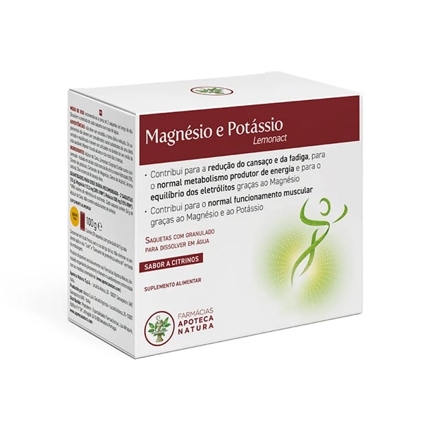 Apoteca Natura Magnesio Potassio Lemonact 20 Saquetas