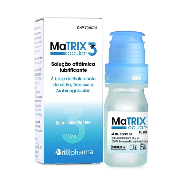 Matrix Ocular 3 Solução Oftálmica Lubrificante 10mL