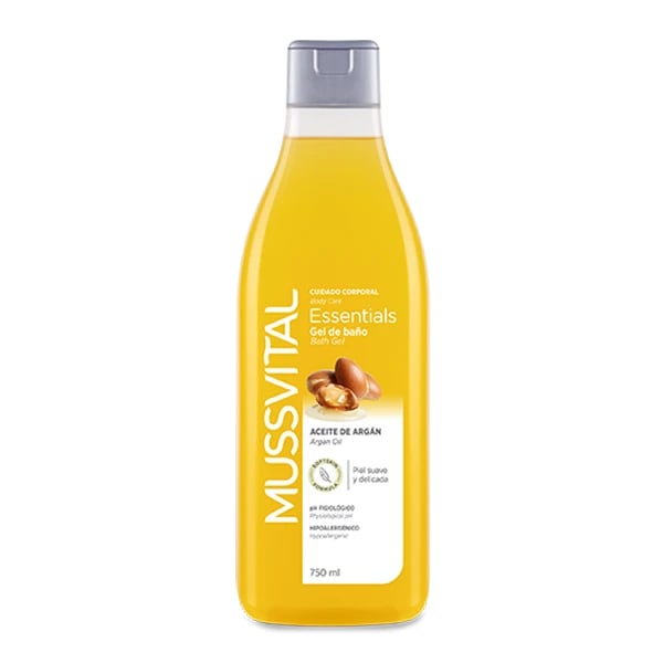 Mussvital Essent Gel Banho Argan 750ml