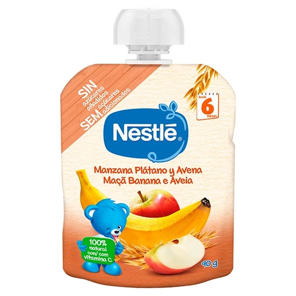 Nestle Pacotinho Maca Banana Aveia 90g 6m+
